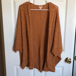 Burnt orange dolman sleeve sweater